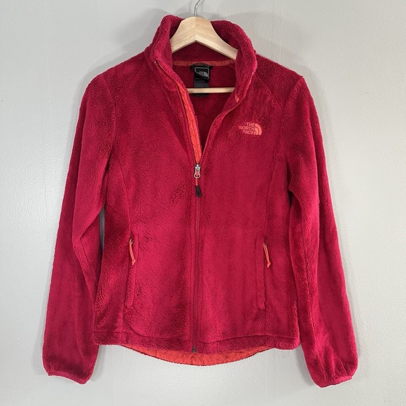 The North Face Jackets & Blazers - The‎ North Face Fleece Jacket Womens XS Pink Fuzzy Full Zip Cozy Bright
